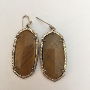 Kendra Scott Elle gorgeous earrings tiger eye
